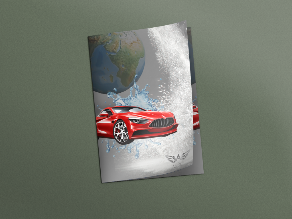 מודעה מעוצבת על מוקאפ