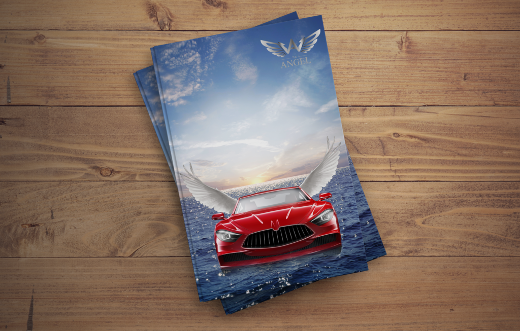 מודעה מעוצבת על מוקאפ