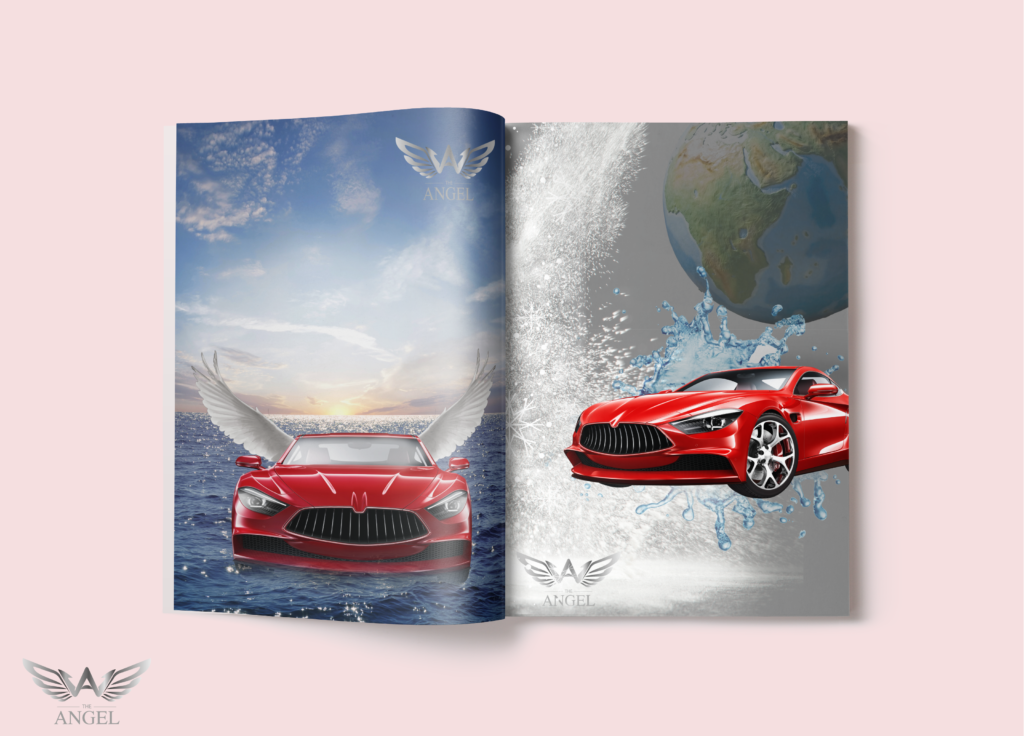 מודעה מעוצבת על מוקאפ